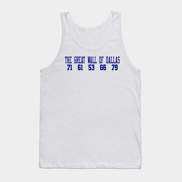 The Great Wall of Dallas Tank Top by Retro Sports